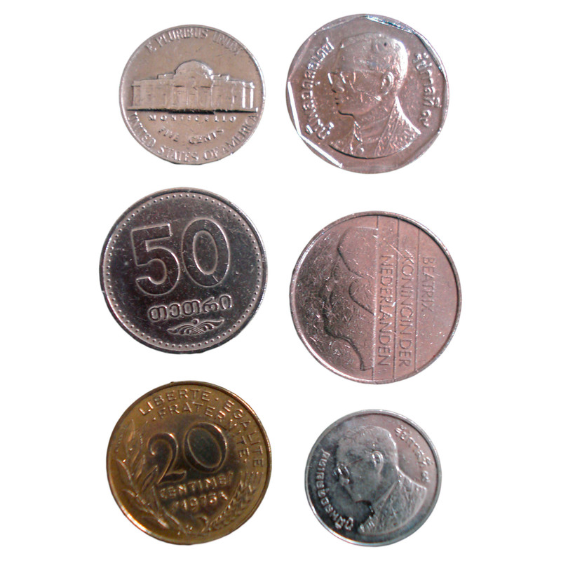سکه تزئینی مدل AS-50 مجموعه 6 عددی
