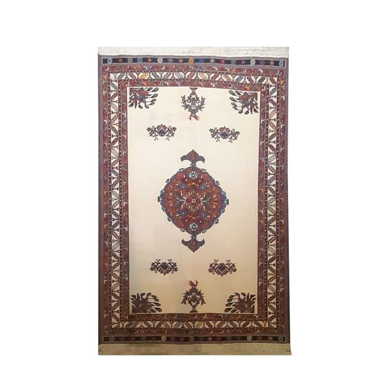 گلیم دستباف یک ونیم متری طرح ترنج مدل AG11