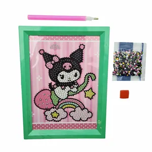 بازی آموزشی مدل ساخت تابلو نقاشی الماسی طرح کرومی A168-H4