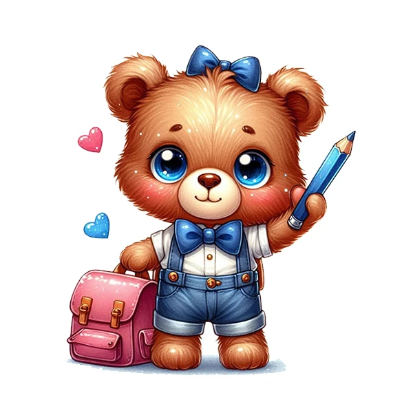 استیکر پارچه و لباس پاد آفرین طرح خرس کد 771