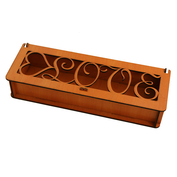  جعبه هدیه چوبی کد gh296