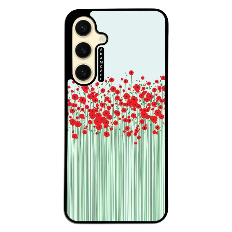 کاور آکام مدل AMC-WSGS24FE-FLOWERS-26 مناسب برای گوشی موبایل سامسونگ Galaxy S24 FE