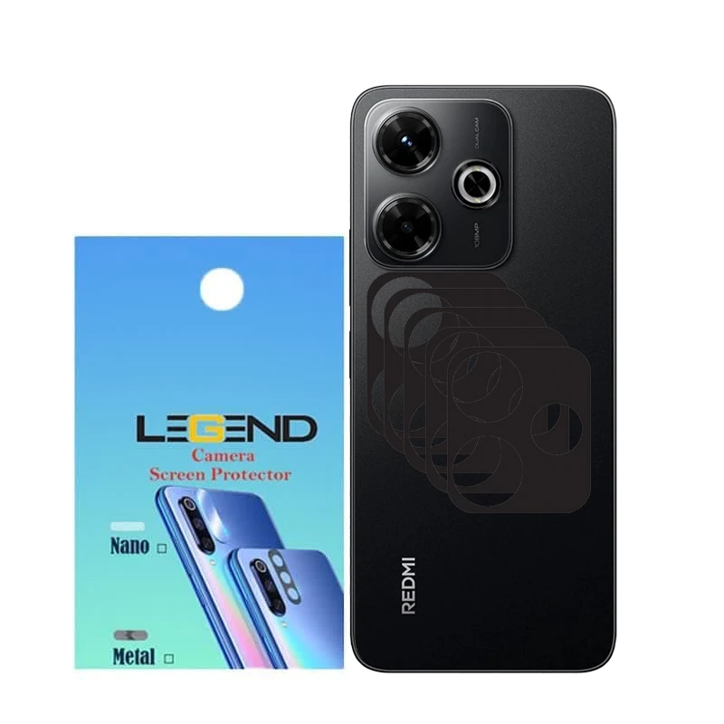 محافظ لنز دوربین لجند مدل قابدار مناسب برای گوشی موبایل شیائومی Redmi 13X بسته 5 عددی