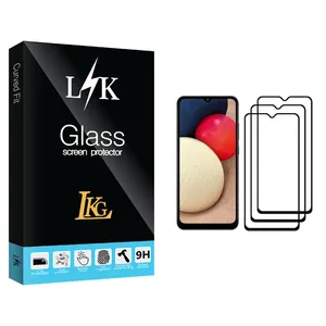 LKG LK Glass Screen Protector For Samsung Galaxy A02s Pack Of 3