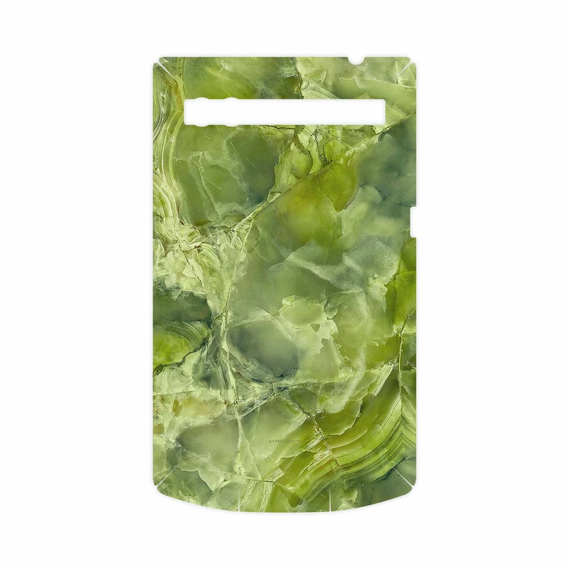 برچسب پوششی ماهوت مدل Green Crystal Marble-FullSkin مناسب برای گوشی موبایل بلک بری P9983