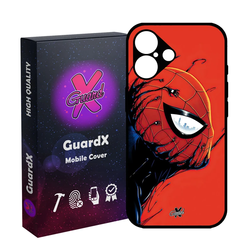 کاور گارد ایکس طرح مرد عنکبوتی مدل 10566 مناسب برای گوشی موبایل اپل iPhone 16