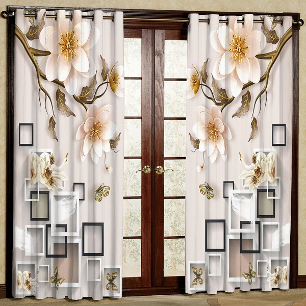 پرده مدل مخمل پانچی کد 7509 سایز 280x140 سانتی متر