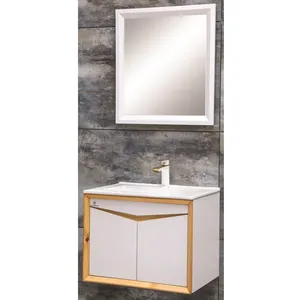 ست کابینت و روشویی بومرنگ مدل پنتر به همراه آینه