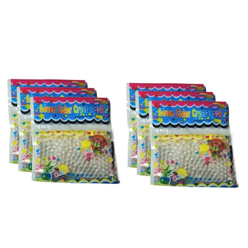 خاک ژله ای مدل کریستالی شفاف وزن 3 گرم بسته 6 عددی خاک ژله ای مدل کریستالی شفاف وزن 3 گرم بسته 6 عددی