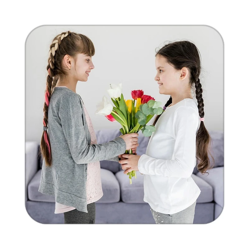 زیر لیوانی کاکتی طرح گل مدل mp17810