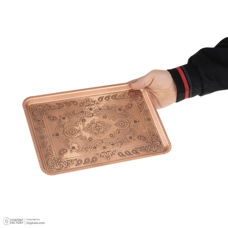 عکس شماره 4 : سینی مسی مس زنجان مدل 002