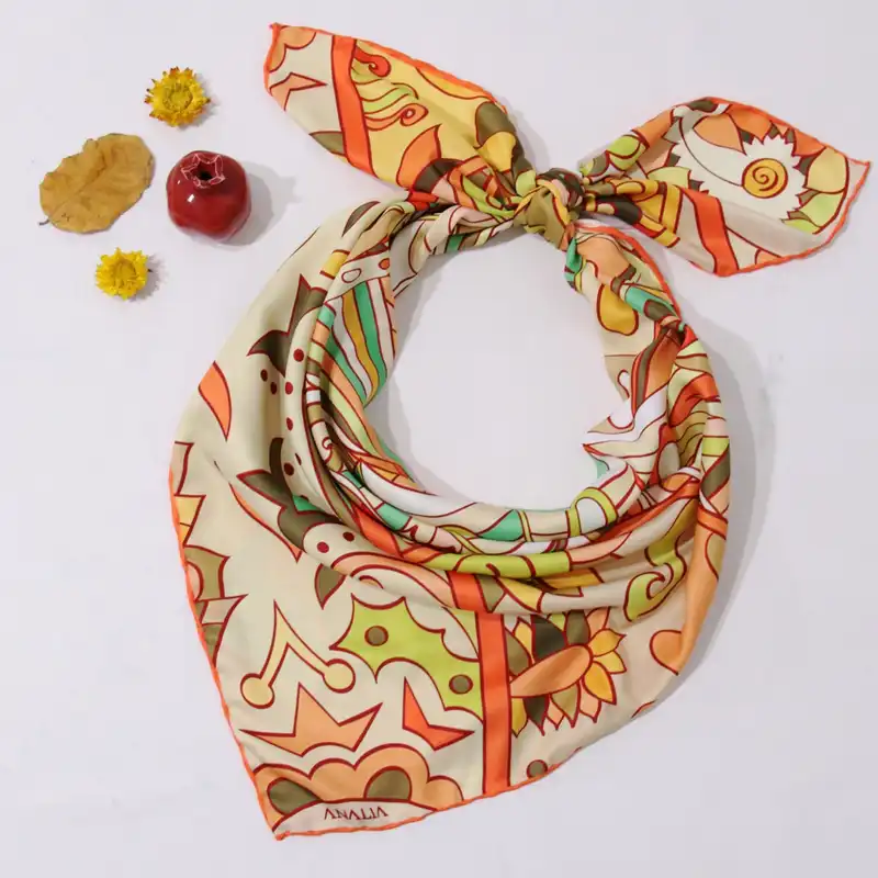 روسری زنانه مدل ابریشم مجلسی کد 2922