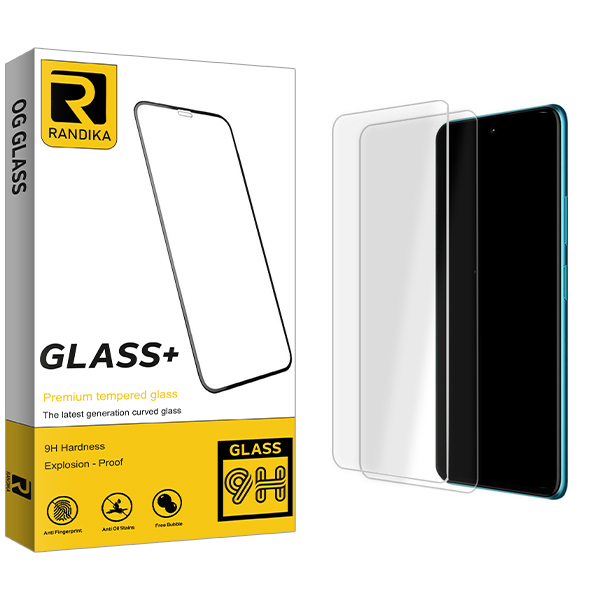 محافظ صفحه نمایش شیشه ای راندیکا مدل Randika Glass MIX مناسب برای گوشی موبایل شیایومی Poco X3 \ X3 Pro \ X3 GT \ X3 NFC \ X3 5G \ F3 5G \ F3 \ F3 Pro بسته دو عددی