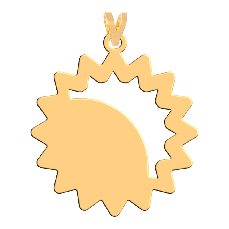 آویز گردنبند طلا 18 عیار زنانه فرشته مدل اسلیمی WNL-000080