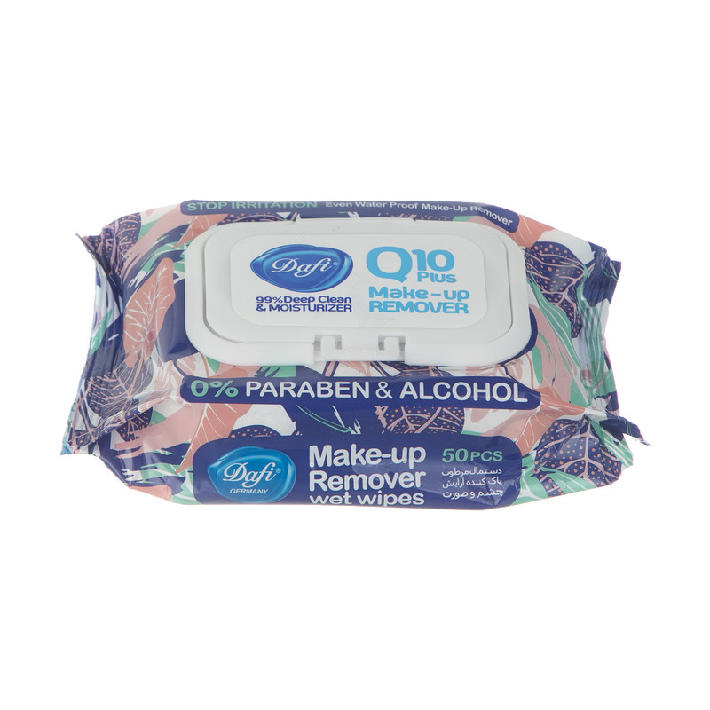 دستمال مرطوب دافی مدل Q10 بسته 50 عددی