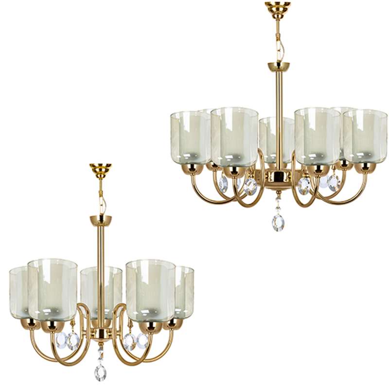 لوستر چشمه نور کد AB812/7-5-Pro بسته دو عددی