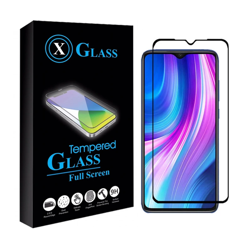 محافظ صفحه نمایش ایکس گلس مدل فول مناسب برای گوشی موبایل شیائومی REDMI NOTE 8 PRO
