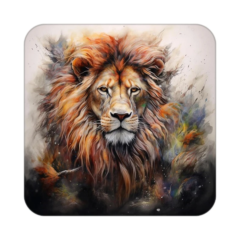 زیر لیوانی کاکتی طرح شیر مدل mp23667