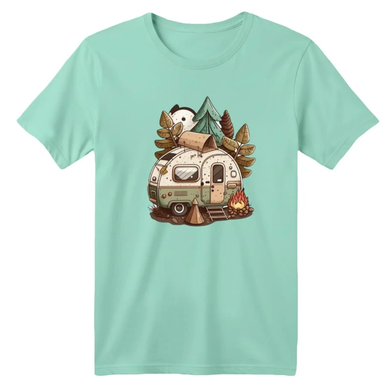 تی شرت آستین کوتاه بچگانه مدل کمپ