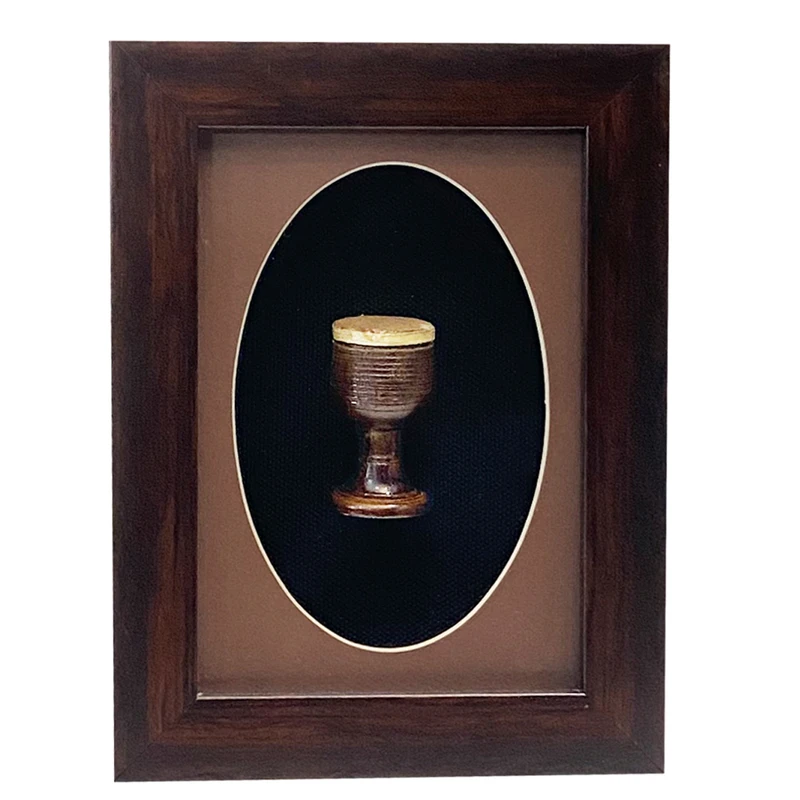 تابلو بکلیت طرح تنبک مدل GH-325-1318 فریم قهوه ای 