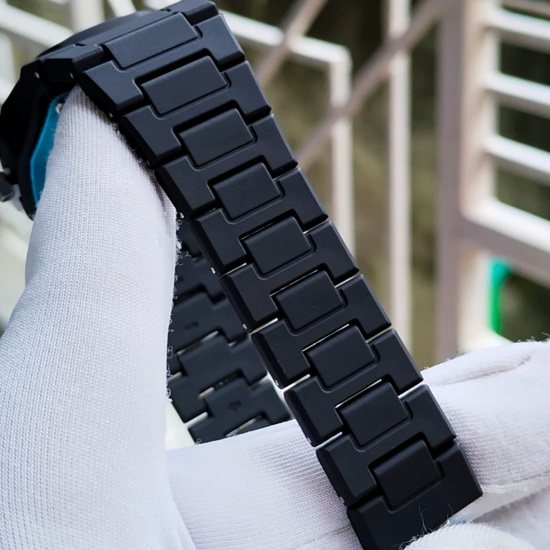 ساعت مچی عقربه‌ای کوارتز مردانه مدل دارک واچ بند سبک قفل مخفی کد ۱۱