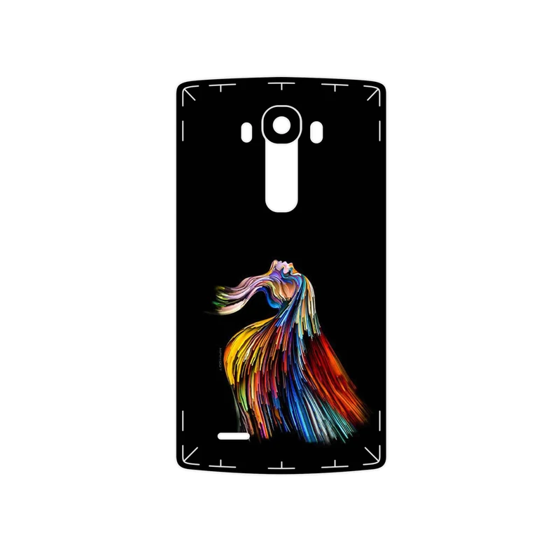 برچسب پوششی ماهوت مدل Rainbow Hair Digital Art مناسب برای گوشی موبایل ال جی G4