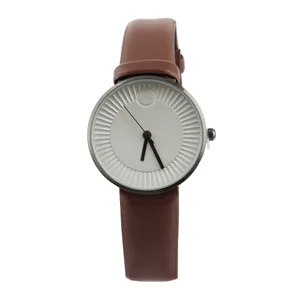 ساعت مچی عقربه ای زنانه مدل بند چرمی مدرن کد WHW_325