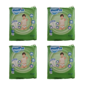 پوشک کودک مولفیکس مدل چسبی سایز 6 چهار بسته 24 عددی
