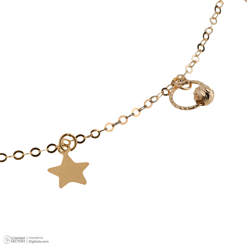 پابند طلا 18 عیار زنانه حانیه مدل ستاره