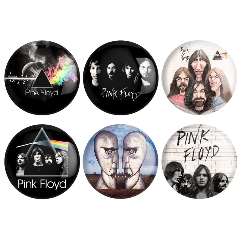 مگنت خندالو طرح گروه موسیقی Pink Floyd کد 193A مجموعه 6 عددی