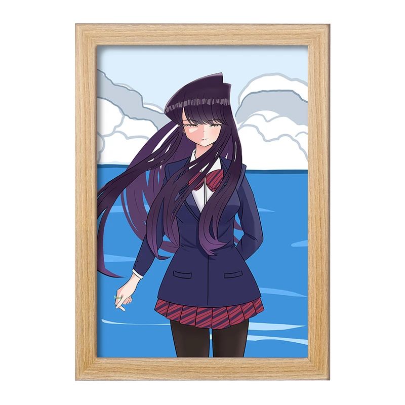 تابلو خندالو مدل انیمه کومی سان  کد 16091