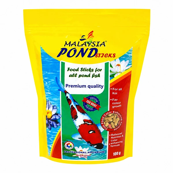 غذای ماهی مالزی مدل pond sticks01 وزن 100 گرم