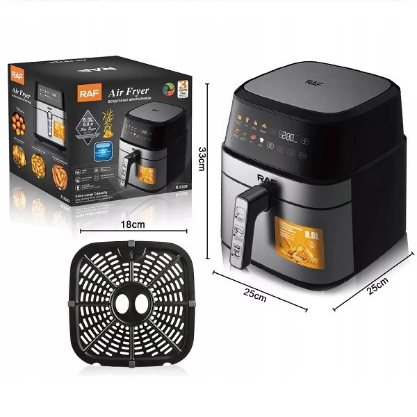 سرخ کن بدون روغن راف مدل 5379