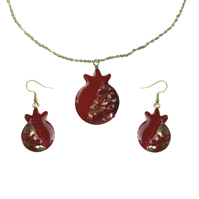 نیم ست زنانه طرح انار کد 200 نیم ست زنانه طرح انار کد 200