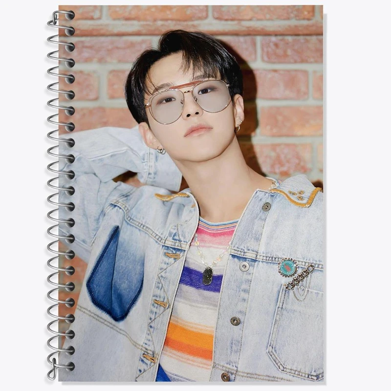 دفتر زبان 50 برگ خندالو مدل سه خط طرح هوشی گروه سونتین Seventeen کد 21522