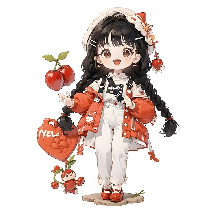 استیکر پارچه و لباس پاد آفرین مدل کارتونی کیوت عروسکی دخترانه کد S5353