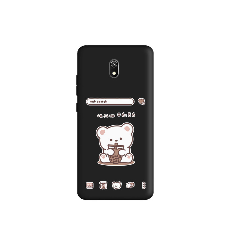کاور طرح خرس اسموتی کد m2686 مناسب برای گوشی موبایل شیائومی Redmi 8A