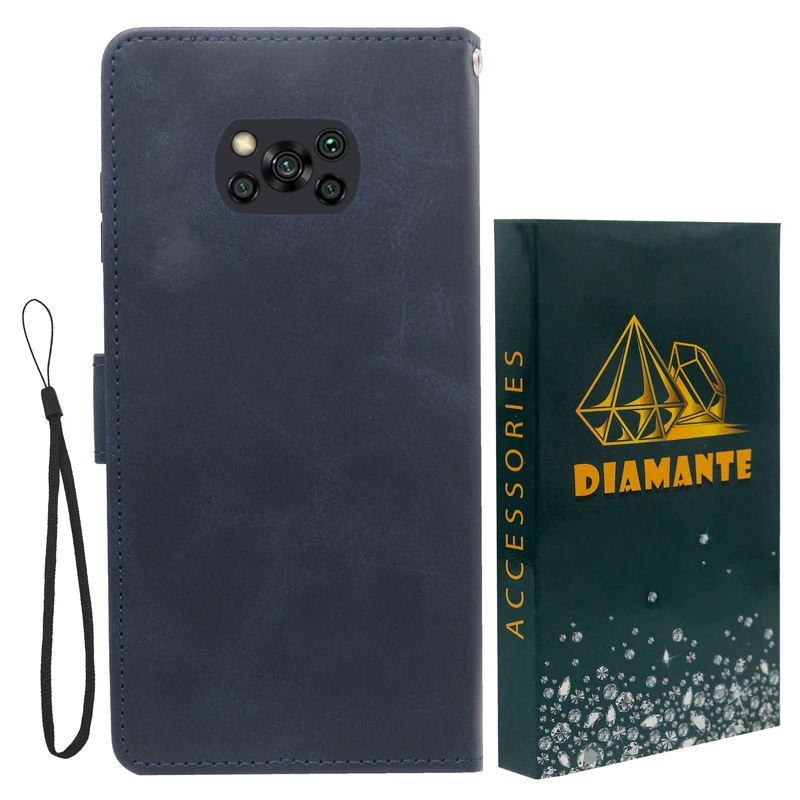 کیف کلاسوری دیامانته مدل Gira Gn مناسب برای گوشی موبایل شیائومی Poco X3 Pro / X3 NFC به همراه بندآویز