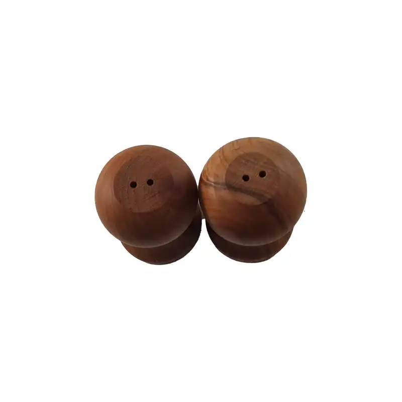 نمکدان چوبی تکچین کالا مدل NK-13 مجموعه 2 عددی