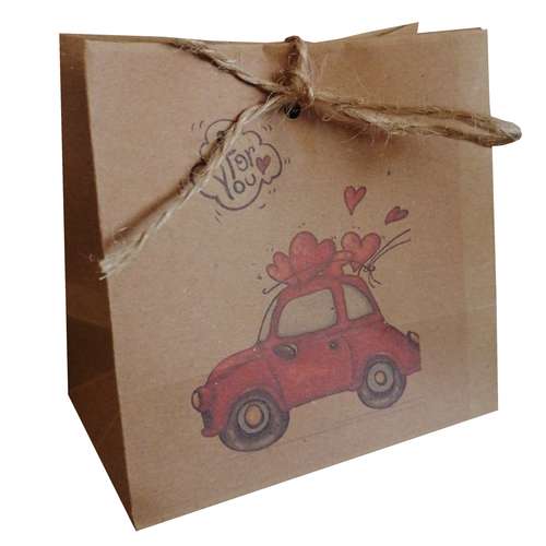 پاکت هدیه مدل ماشین عروس مجموعه 5 عددی