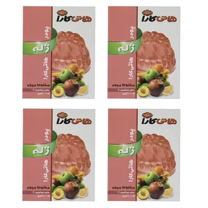 پودر ژله مخلوط هاتی کارا - 100 گرم - بسته 4 عددی