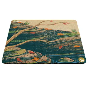 Hoomero Flowers and leaves A5816 Mousepad