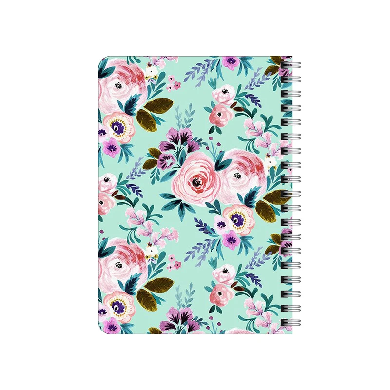 دفترچه یادداشت بامبیلیپ مدل چوبی طرح گل گلی ملایم آبی کد 2942892