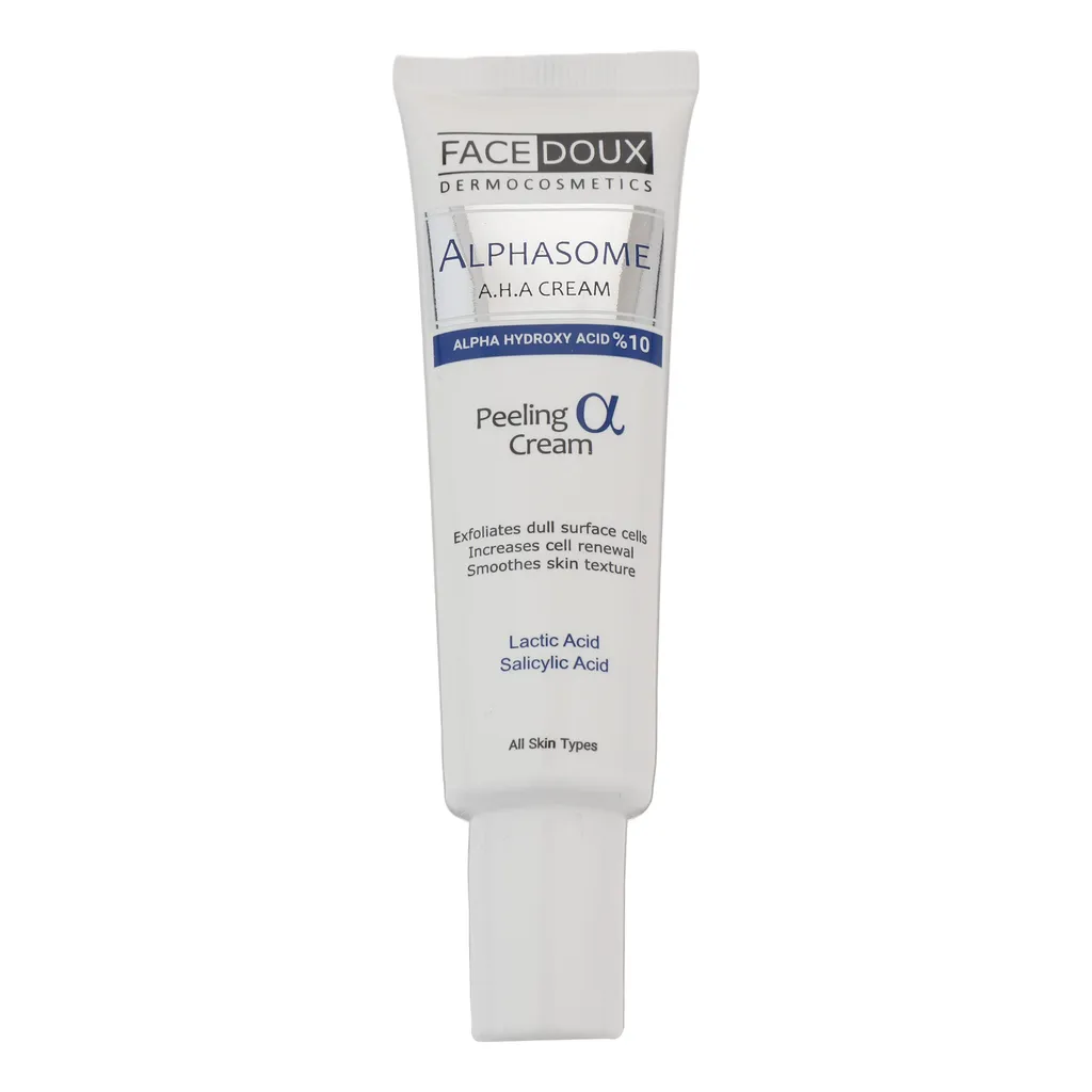 کرم لایه بردار فیس دوکس مدل Alphasome 10 مناسب انواع پوست حجم 30 میلی لیتر