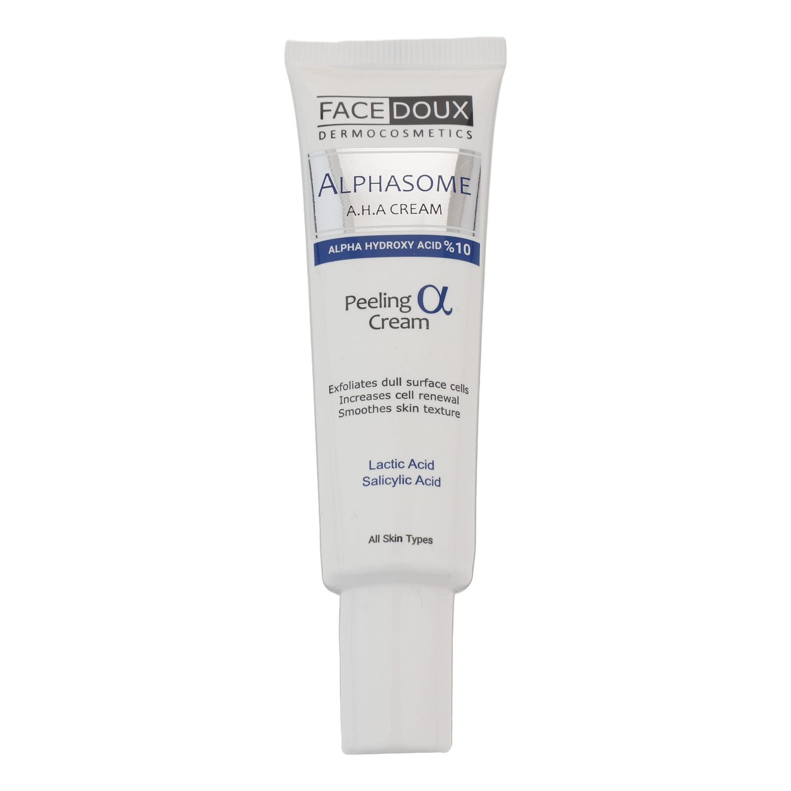کرم لایه بردار فیس دوکس مدل Alphasome 10 مناسب انواع پوست حجم 30 میلی لیتر -  - 1