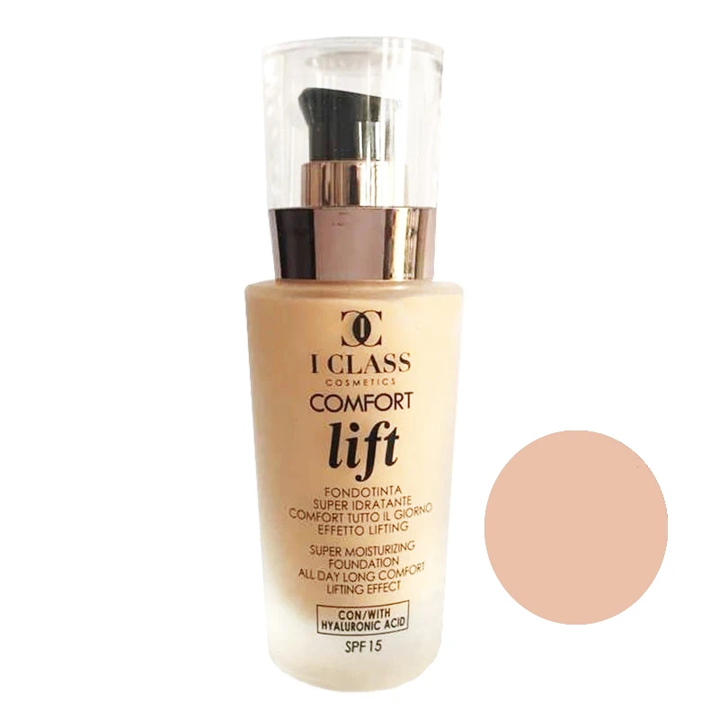 کرم پودر مایع SPF15 آی کلس مدل Comfort Lift شماره 02 مناسب برای پوست چرب و مختلط حجم 30 میلی لیتر