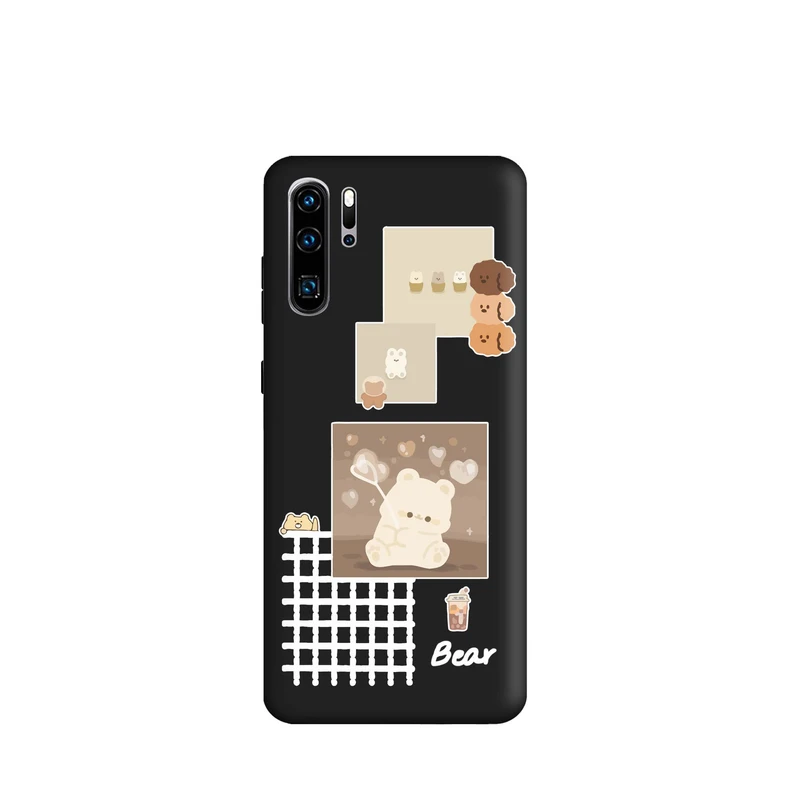 کاور قاب گوشی طرح قاب عکس خرس دخترونه کد k1104 مناسب برای گوشی موبایل هوآوی P30 Pro