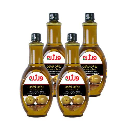 روغن زیتون بکر درجه یک ورژن - 1.5 لیتر بسته 4 عددی
