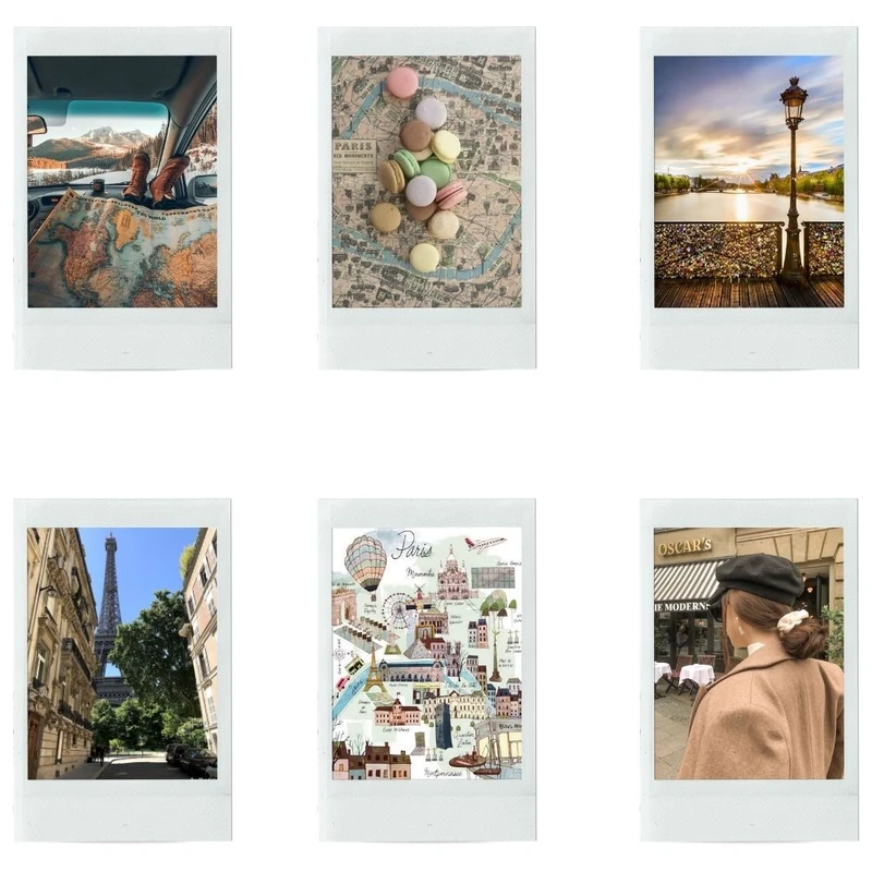 آویز تزیینی مدل سفر پاریس کد b80 مجموعه 6 عددی