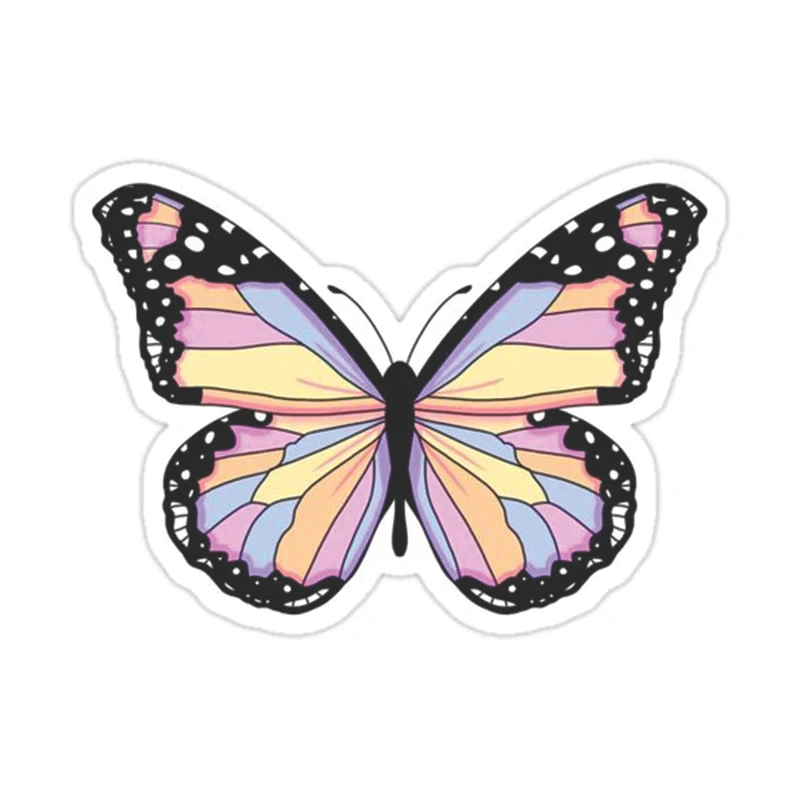 استیکر لپ تاپ طرح پروانه کد 2576